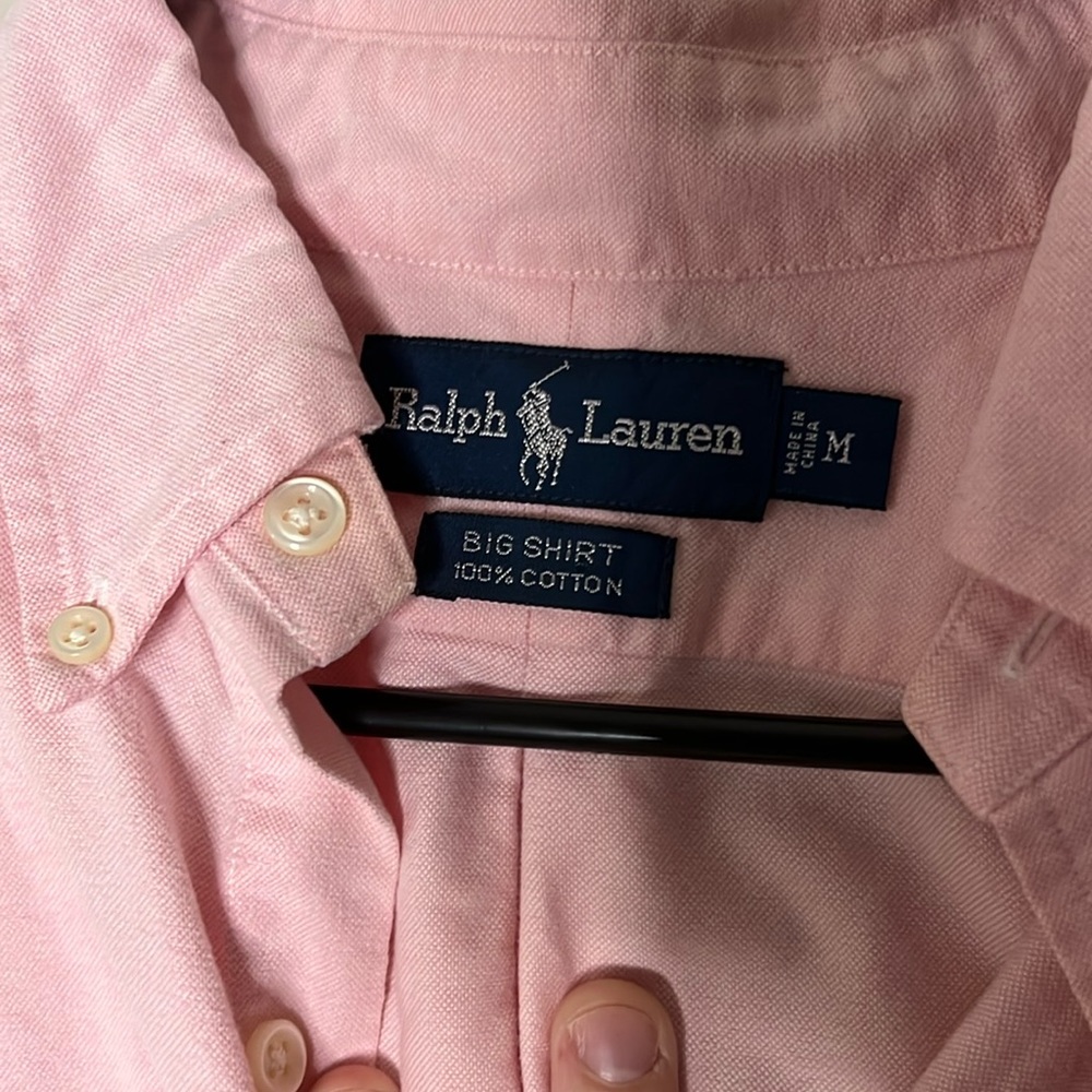 Ralph Lauren Pink Casual Button Down Shirt - Picture 3 of 3